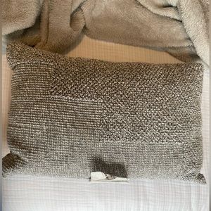 Small Grey Throw Pillow